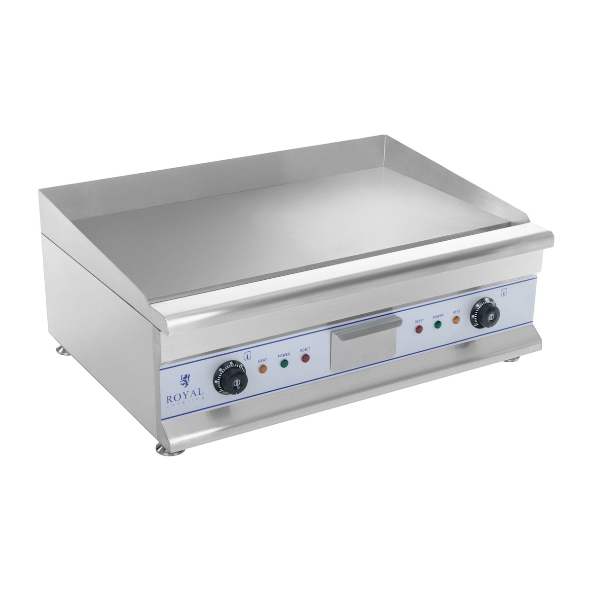 Helloshop26 - Elektrische Grillplatte mit glatter Oberfläche 60 cm 2 x 3200 Watt professionell Edelstahl 3614038/2 Image