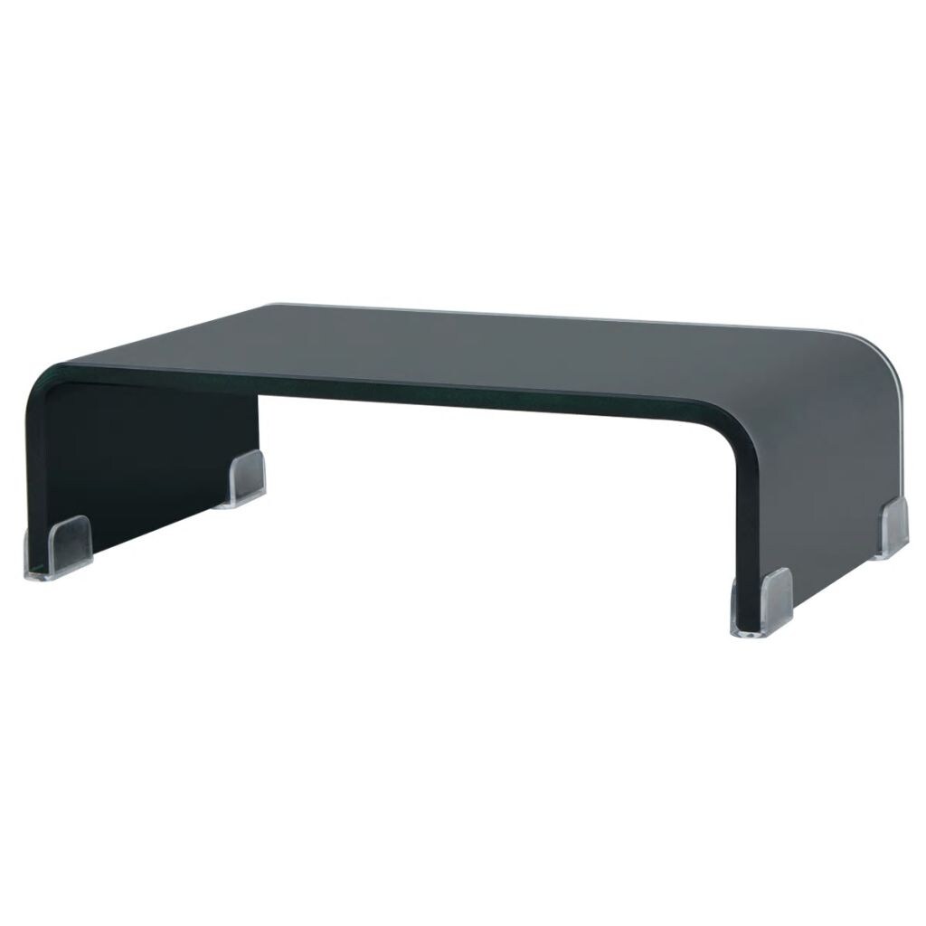 Helloshop26 - TV-Schrank Sideboard praktisches Design Monitorständer für 40 cm schwarzes Glas 2502228 Image