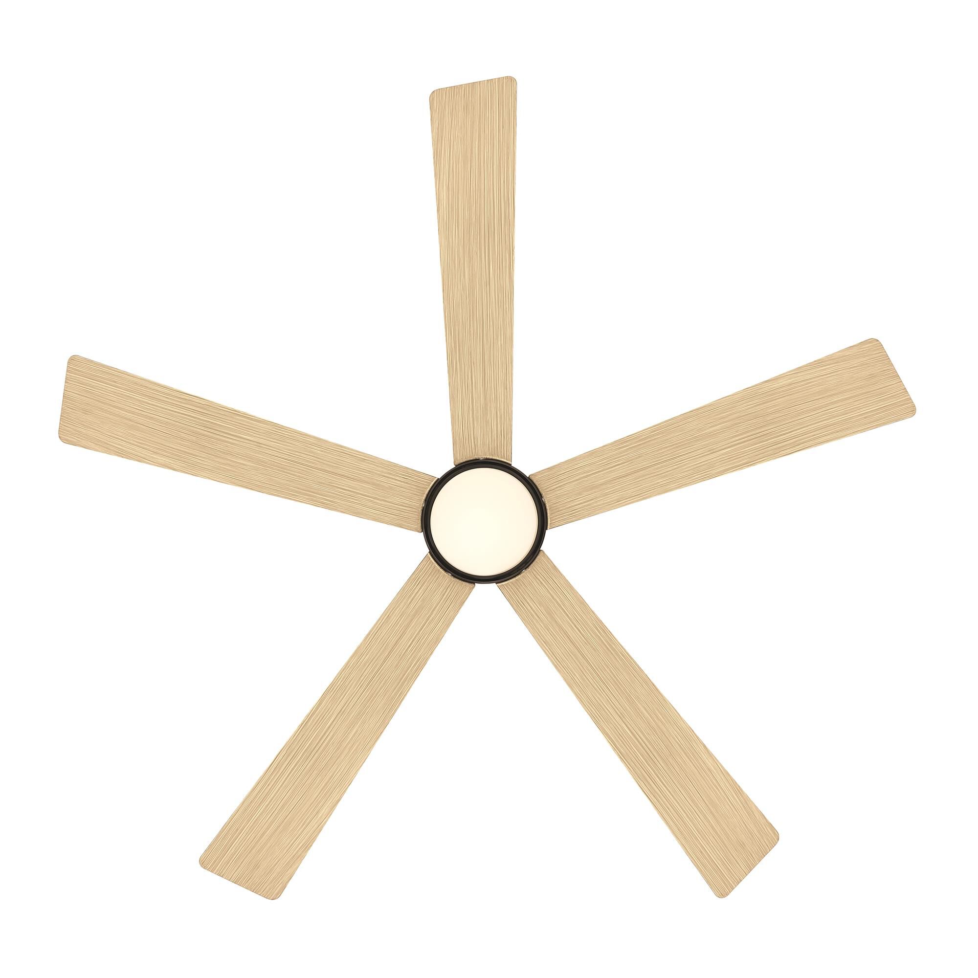 Minka Aire Oovin 54 Inch Ceiling Fan with Light Kit - F766L-DB/WTO