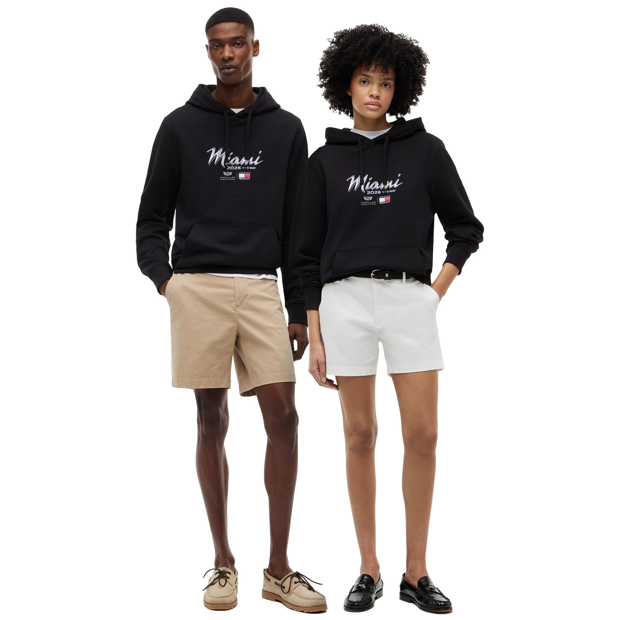 Sweat à capuche Cadillac Tommy Hilfiger Édition Spéciale Miami - Noir - Unisexe - unisexe Taille: XL