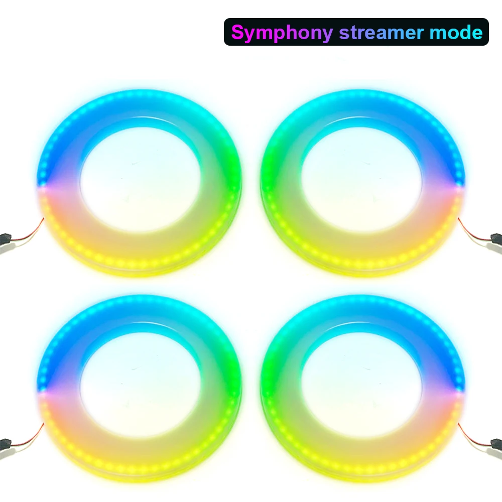 Symphony / RGB 64-Farben-Lautsprecherleuchte, Auto-Umgebungslicht für Innendekoration, Regenbogen-Lautsprecherleuchte Image