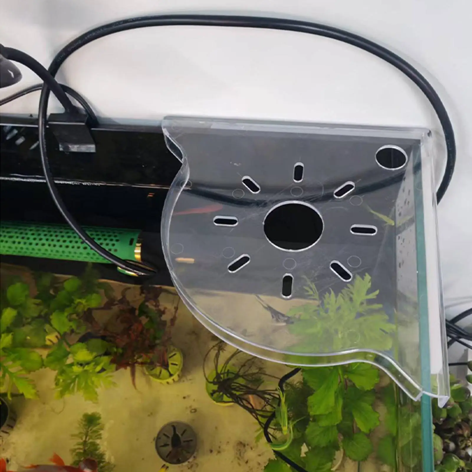 Aquarium-Eckregal Korallenhalterung Acryl-Aquarium-Organisationsregal Aufbewahrungsständer für Aquarienlandschaft Image