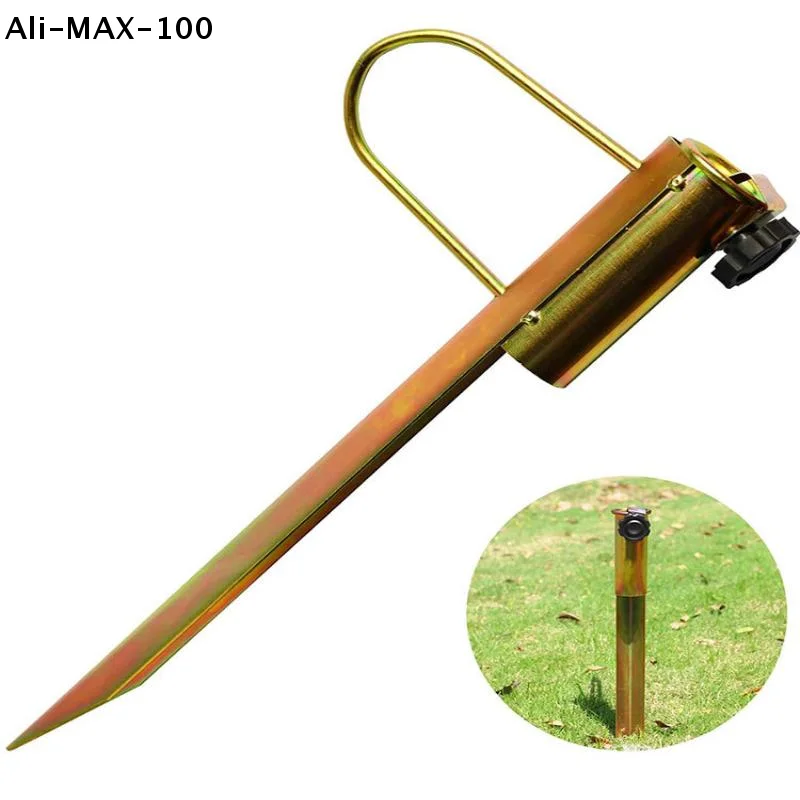 【Au】Strandschirmanker, Metall-Sonnenschirmhalter, Gartenschirmständer für Outdoor-Camping und Angelbedarf Image