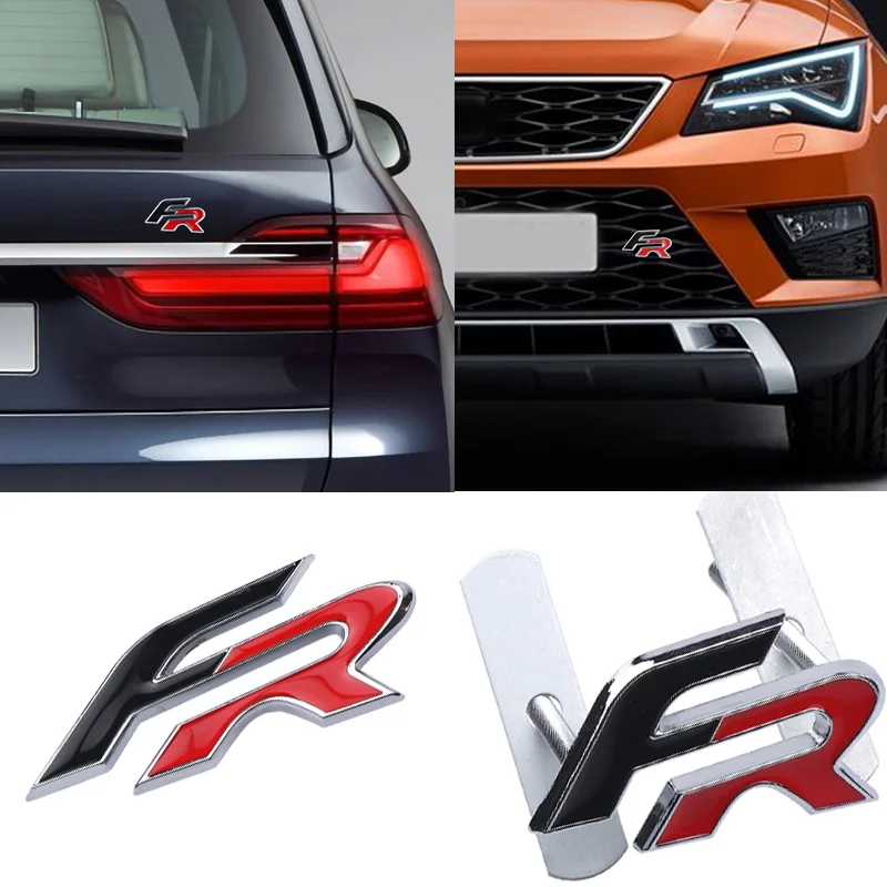 Adesivi per Auto FR Fashion, Emblema per Griglia Anteriore, Adesivo Badge per Seat Leon Altea FR Mk3 5f 1p Ibiza 6l 6j Ateca Arona Cupra