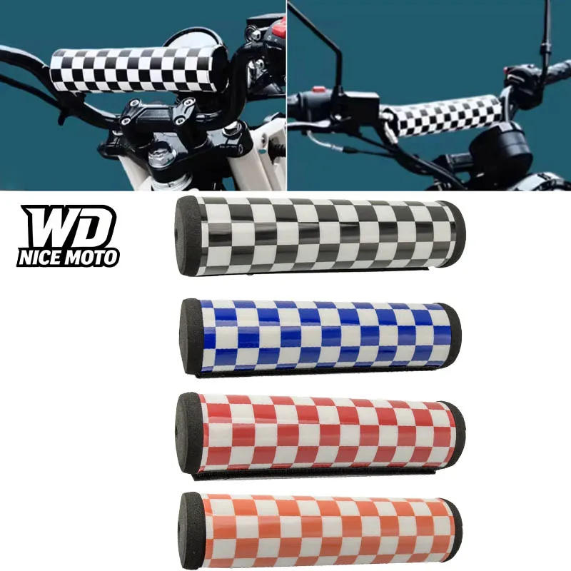 WD NICE MOTO 200mm Universal Motorrad Rundkissen Schaumstoff Brustpolster für Lenker für EXC für CRF für YZ für YZF Image