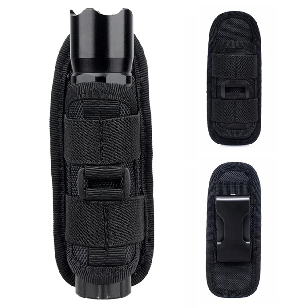 Taktisches, um 360 Grad drehbares Taschenlampen-Set, Holster, Taschenlampenetui, Gürtel für Outdoor-Jagd, Beleuchtungszubehör, Überlebenskits Image