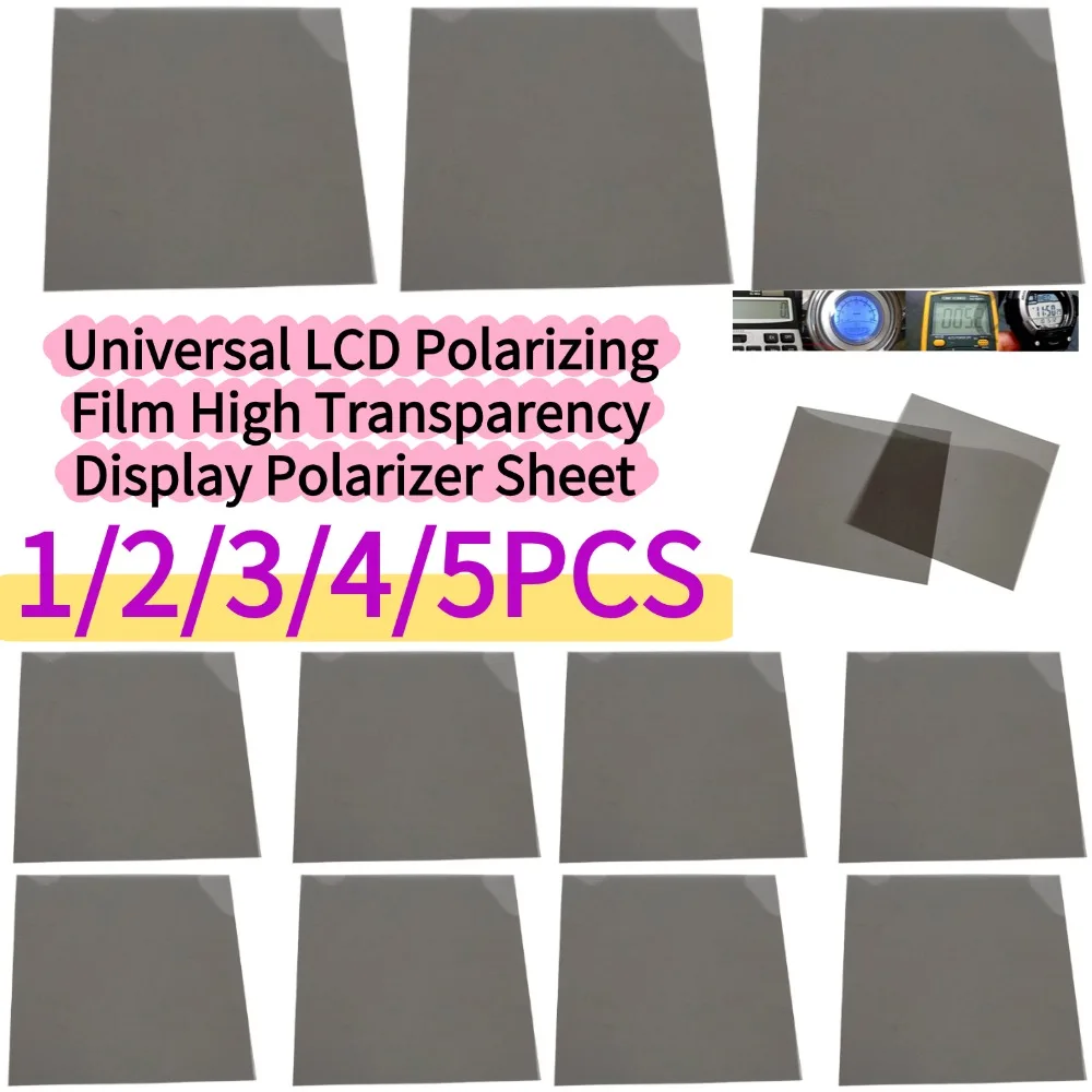 1/2/3/4/5 Stück Universelle 180x180mm LCD-Polarisationsfolie Hochauflösende Display-Reparatur-Polarisationsfolie für Elektrofahrzeuge Image