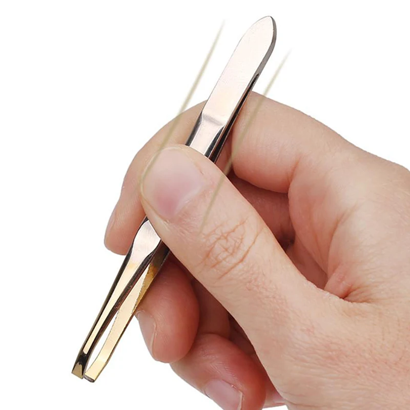Neue Augenbrauen-Pinzette Haarentferner für Feine Haare Edelstahl Augenbrauen-Clips Haarentfernungspinzette Make-up-Werkzeuge Image