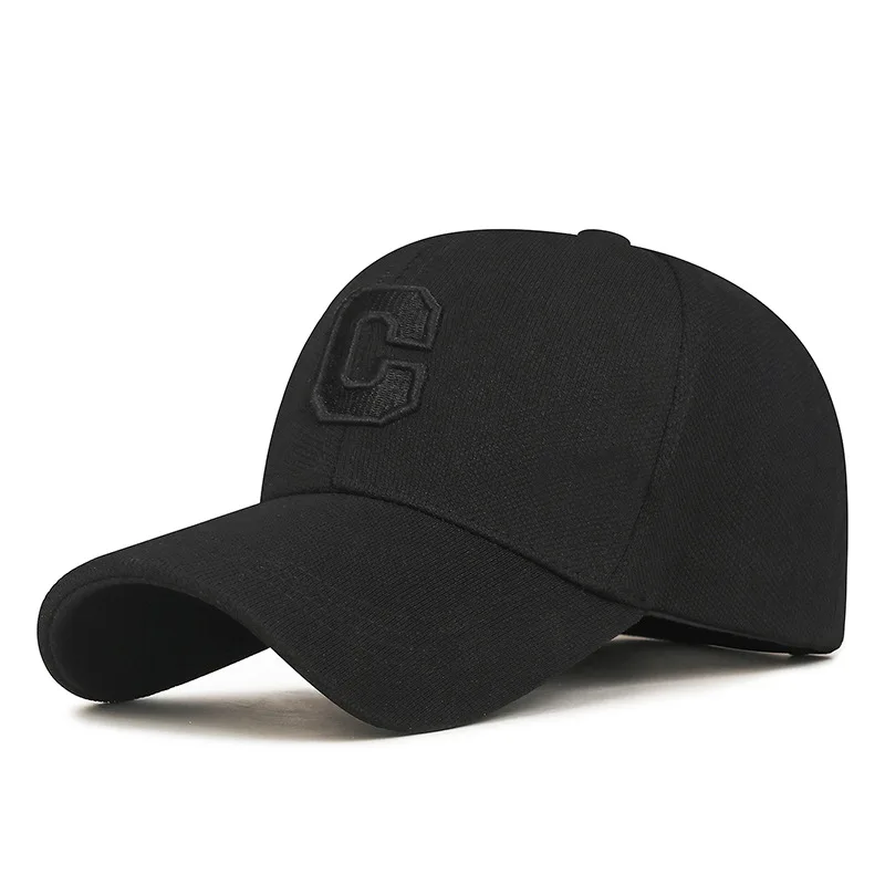 Anpassbare Baumwoll-Mode-Baseballkappe Verstellbare Trucker-Mütze für Damen und Herren Koreanischer Stil Buchstabe C Stickerei-Kappe Streetwear Geschenk Image