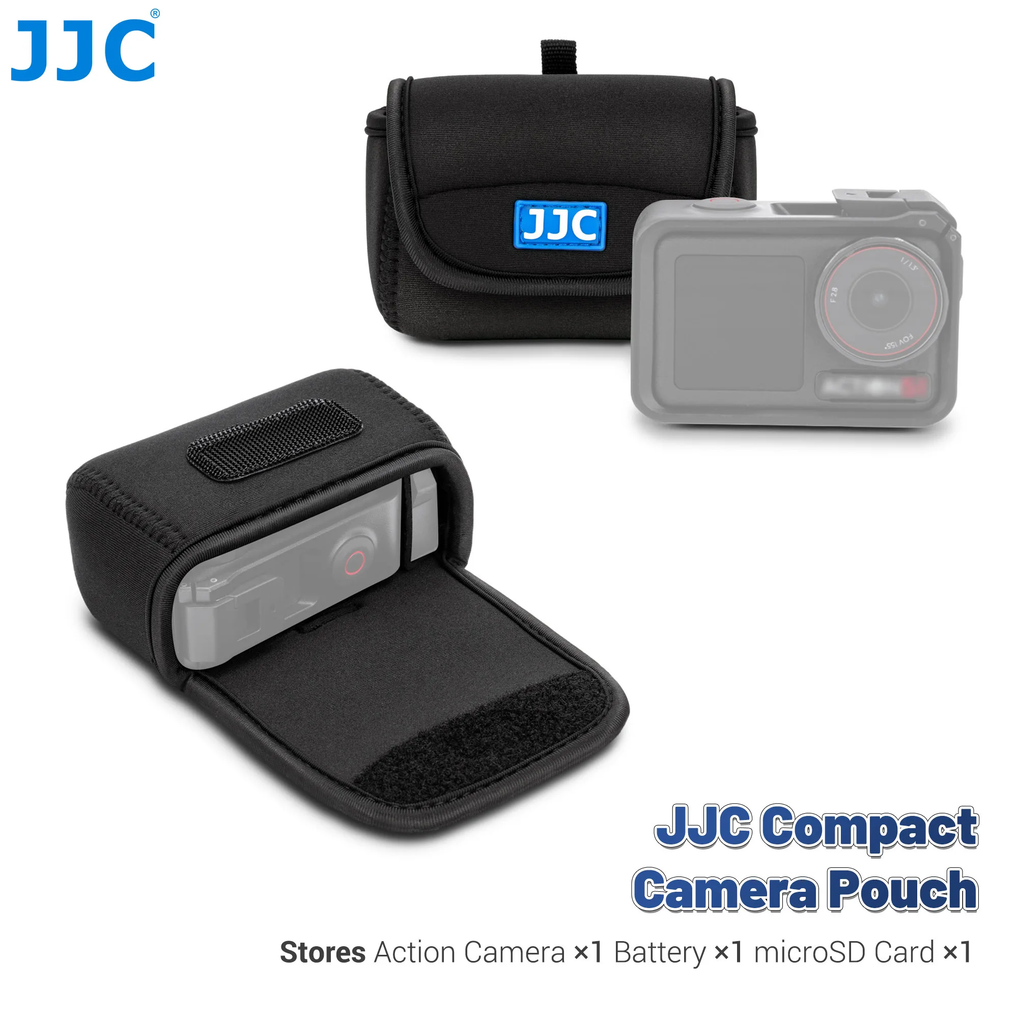 JJC Kompakte Kameratasche für DJI Osmo Action 6 5 Pro 4 3 Insta360 Ace Ace Pro Go Pro Hero 13 12 11 10 Action-Kamera Aufbewahrungstasche Image
