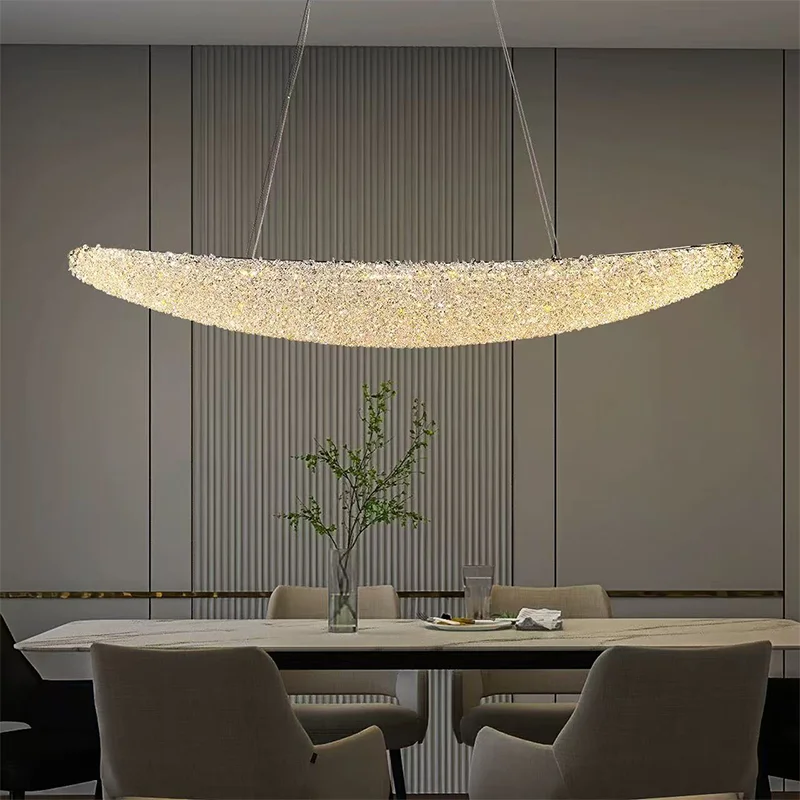 Moderne Pendelleuchten, LED-Leuchten für die Inneneinrichtung, Kristall-Kronleuchter für Wohnzimmer, Kronleuchter für Esszimmer, Hängelampe, Innenbeleuchtung