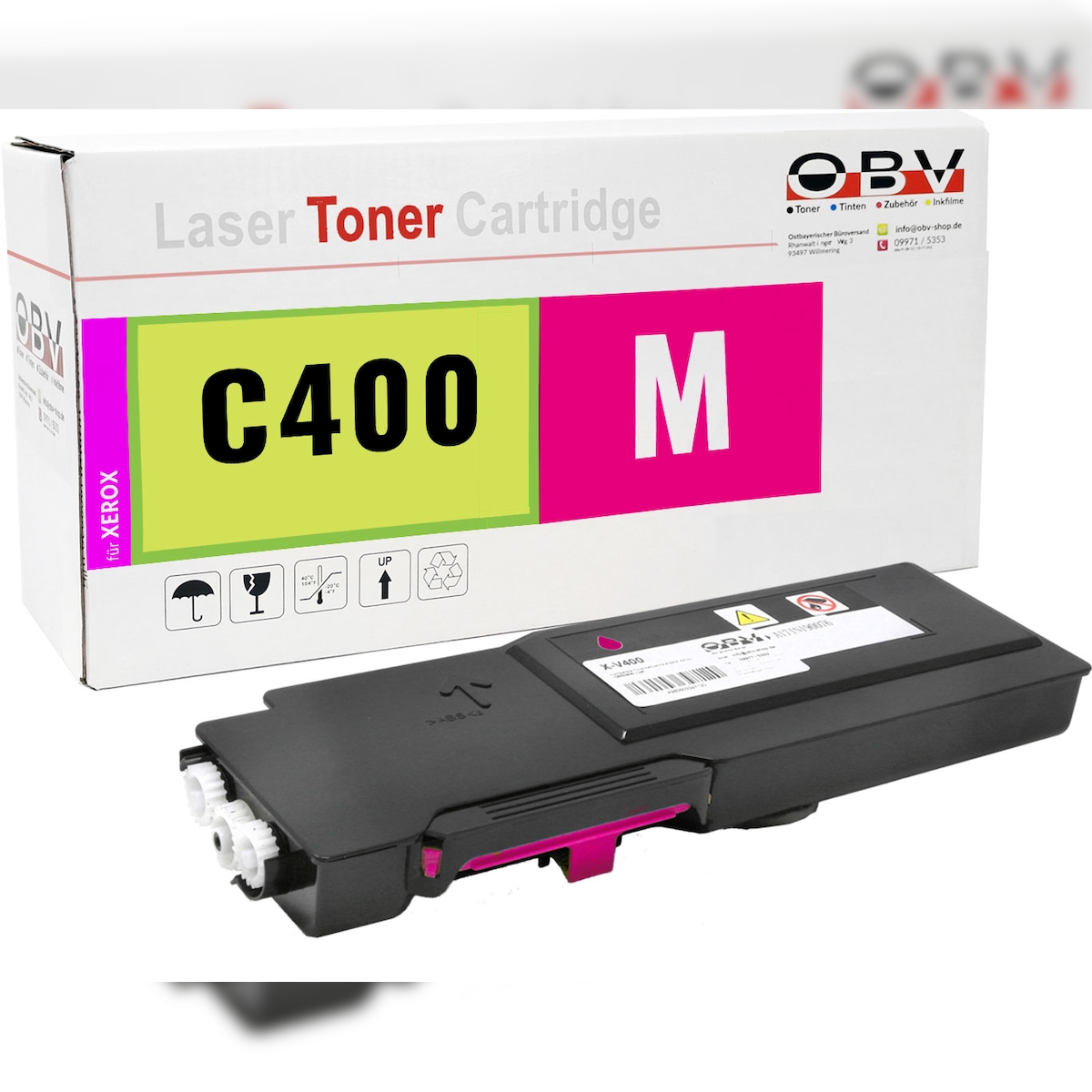 OBV Toner Magenta kompatibel zu Xerox VersaLink C400, VersaLink C400dn, VersaLink C400DNI, VersaLink C405 - Ersetzt 106R03518 - ca. 4.800 Seiten Image