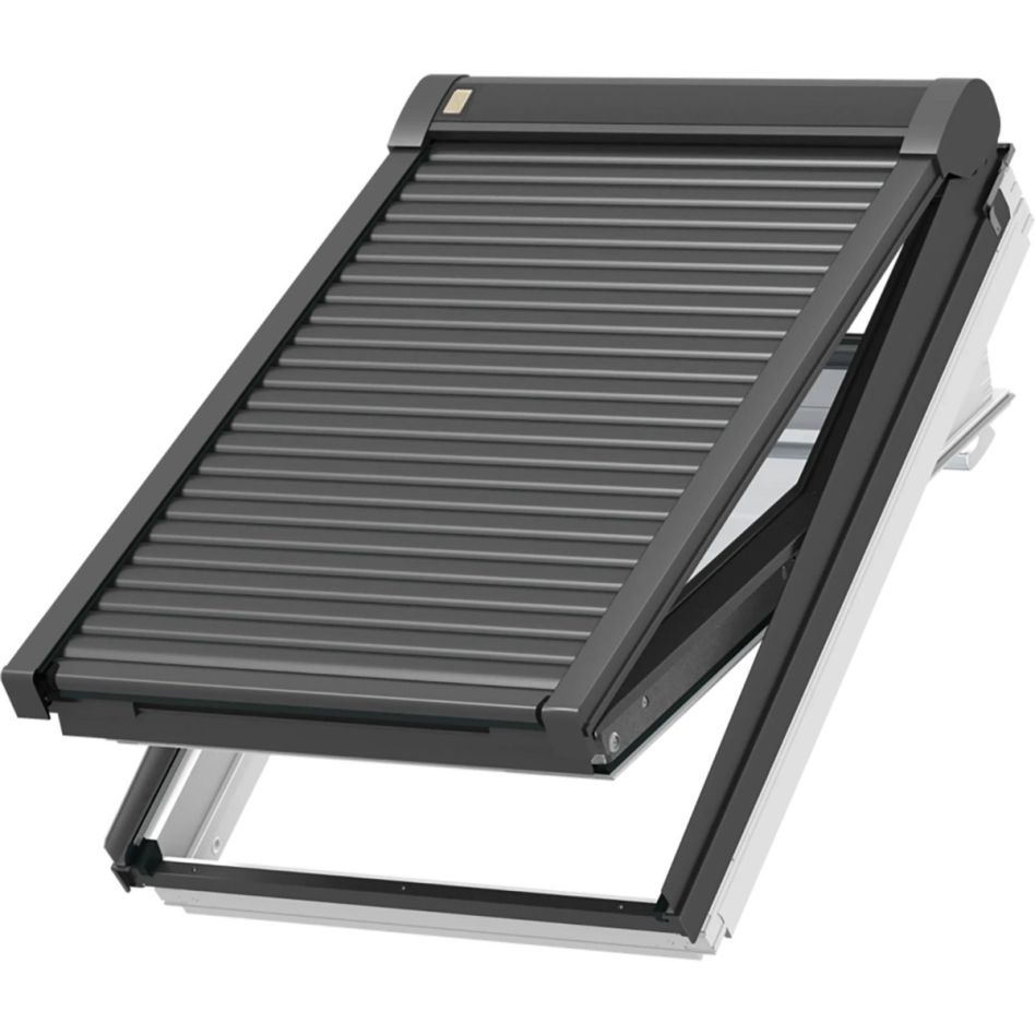NEU: VELUX Elektro-Rollladen SML 0000K Aluminium Dunkelgrau, 94x140 cm (PK08)