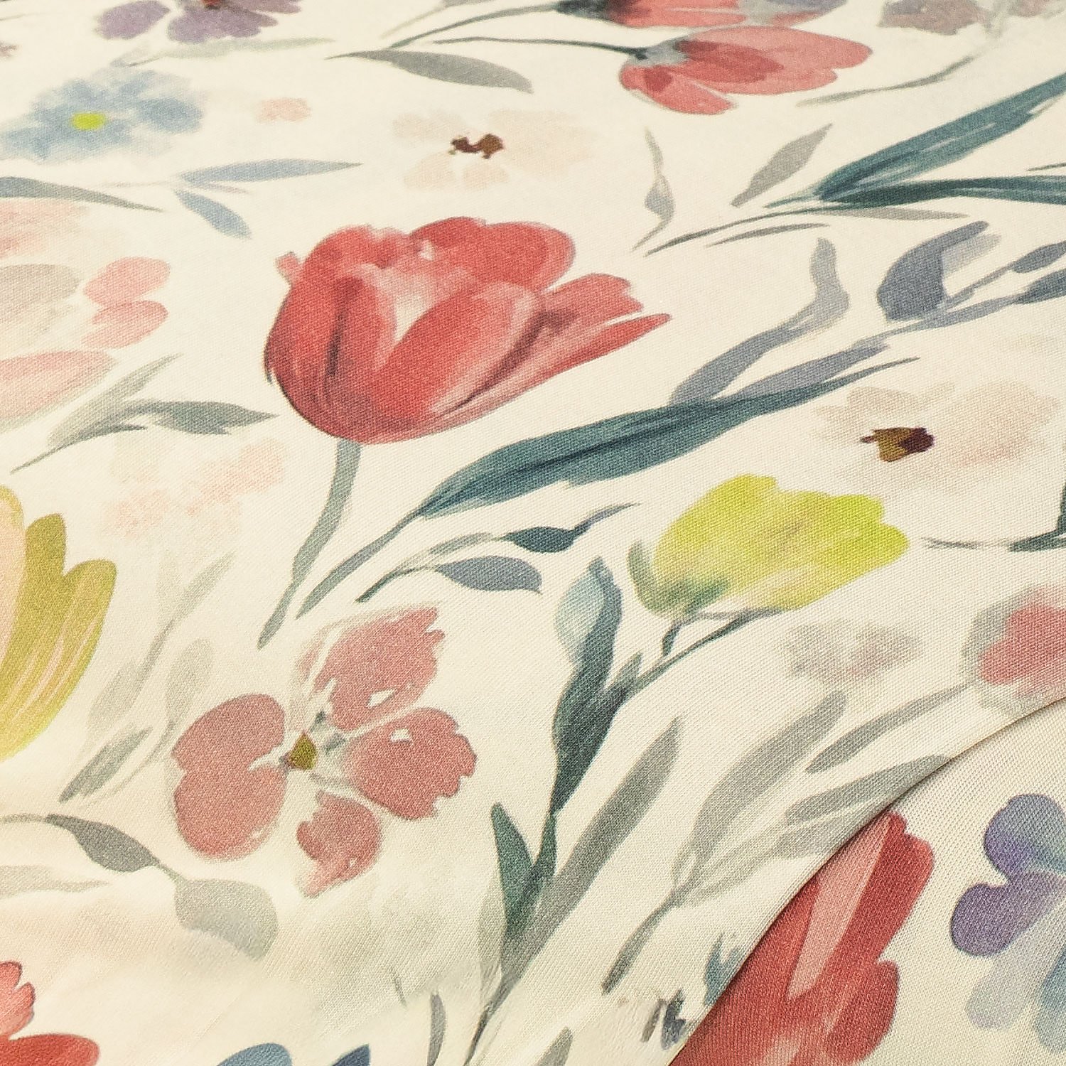 Baumwoll-Jersey „Blumenwiese“ mit Elasthan, natur-color