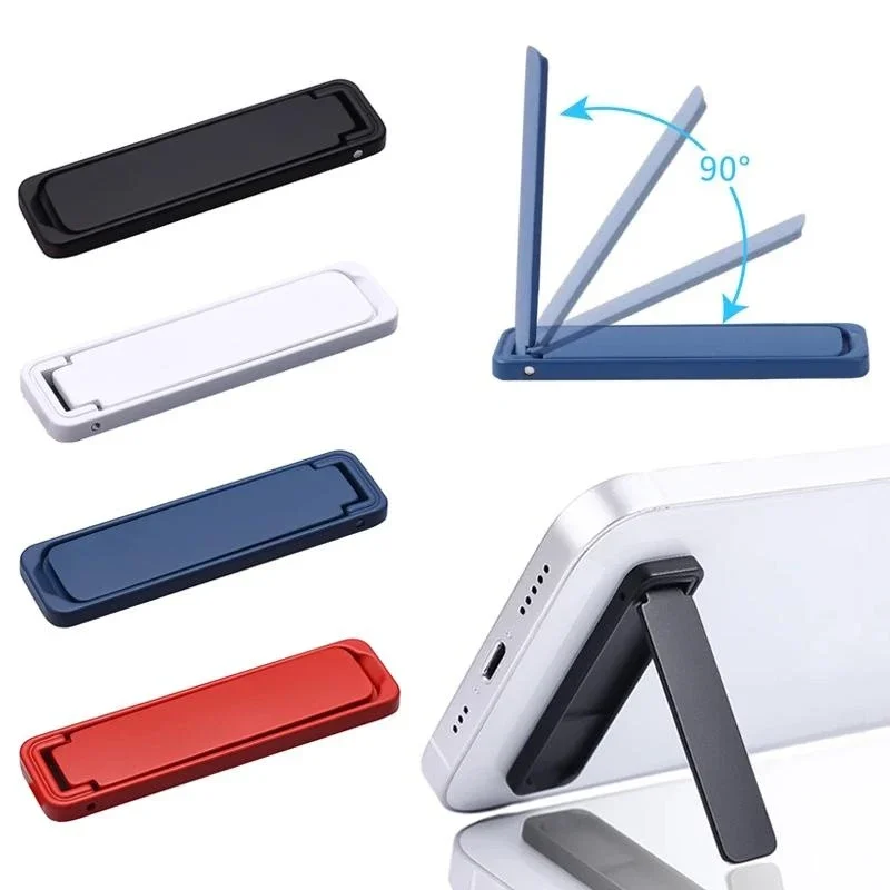 Supporto per telefono cellulare pieghevole mini metallo ultra sottile Supporto per telefono da tavolo con staffa per cavalletto per telefono portatile invisibile in lega