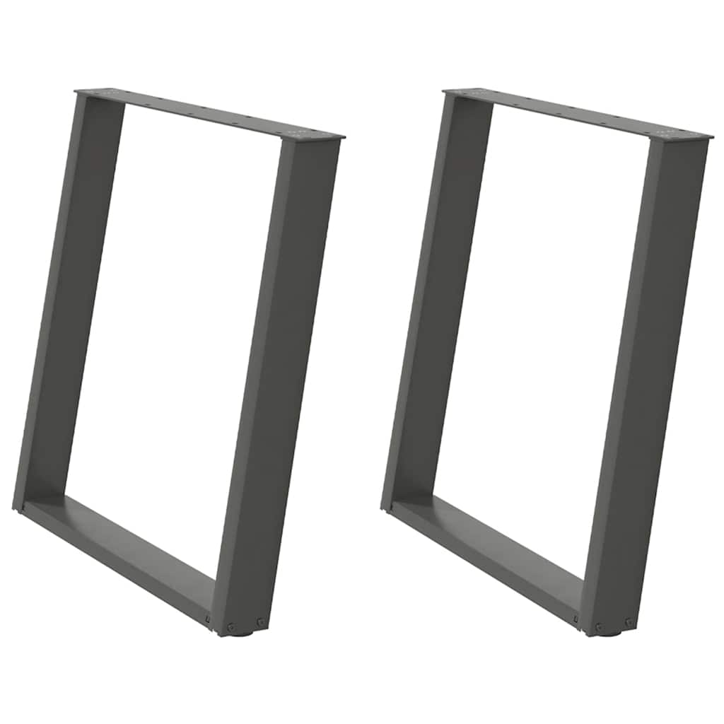 Helloshop26 - Set aus 2 U-förmigen Esstischbeinen 70 x 72-73 cm mit verstellbaren Nivellierfüßen modernes Design aus 02_0057074 Image