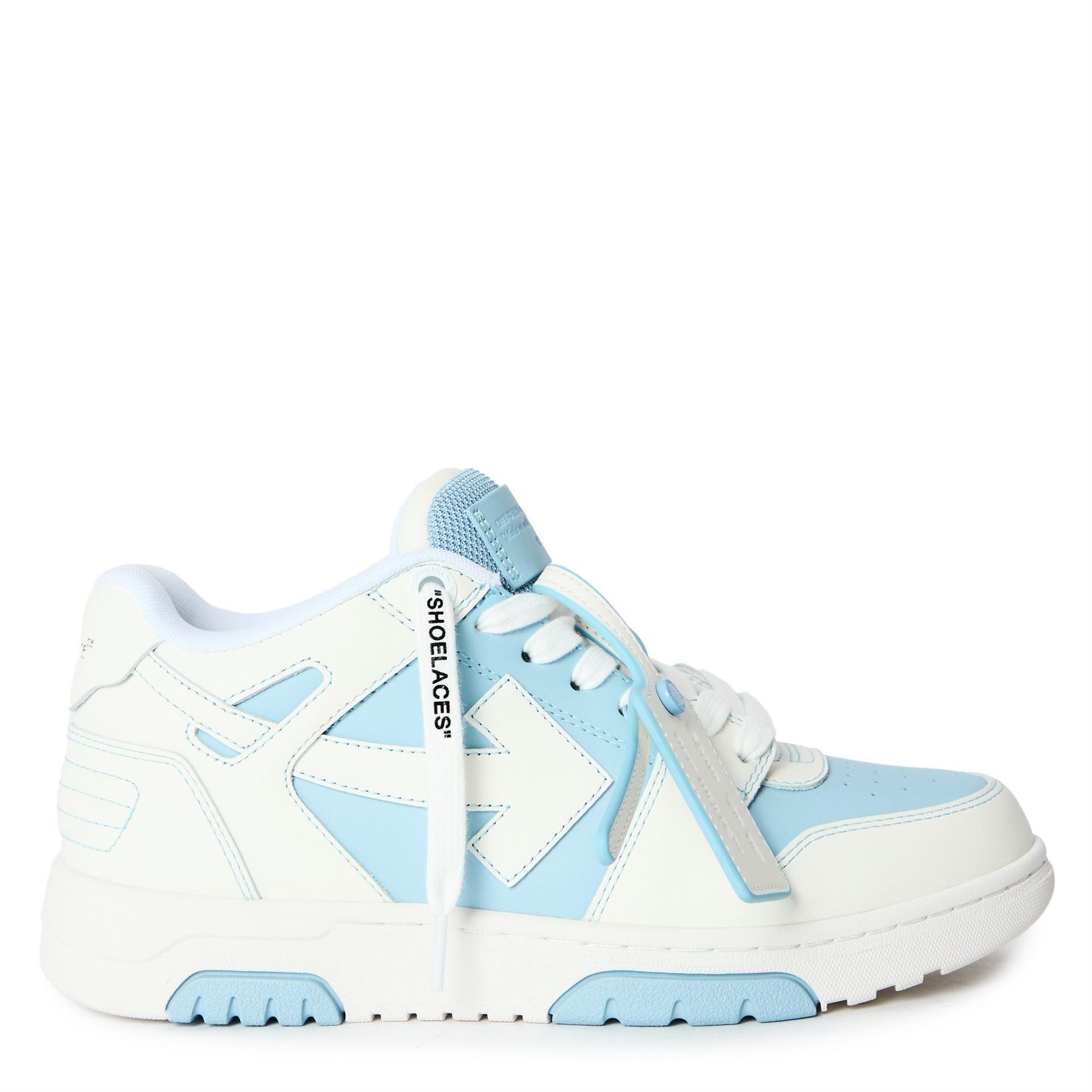 Off-white Womens Off White Out Of Office Trainers, Signature Arrows Sneakers in Light Blue - Size UK 6 | Off-white Sale | Discount Designer Brands