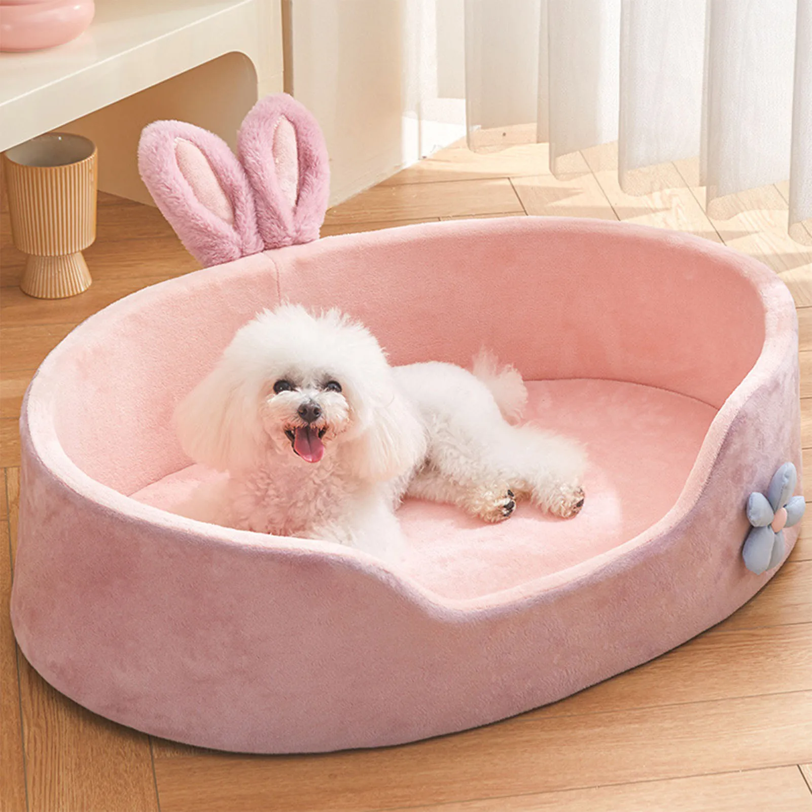 Abnehmbares Haustier bett Haustier bett abnehmbares wasch bares Hundes chlafbett weiches bequemes warmes Katzen bett für vier Jahreszeiten weiches Haustier bett