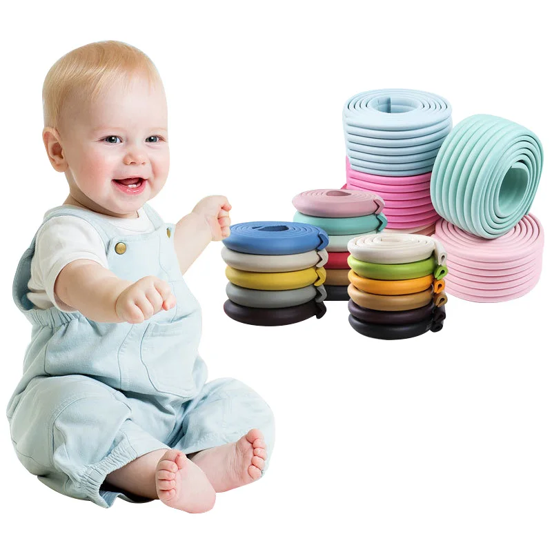 2M Weiche Kind Sicherheit Ecke Schreibtisch Ecke Tisch Baby Möbel Rand Winkel Schutz Streifen Ecke Protector Hause Anti-kollision Streifen
