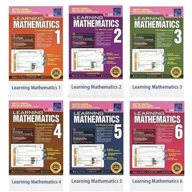 Physik lernen SAP-Buch Klasse 1–6 Kinder lernen Mathematikbücher Singapur Mathematik-Lehrbuch für Schüler Taschenbuch Image