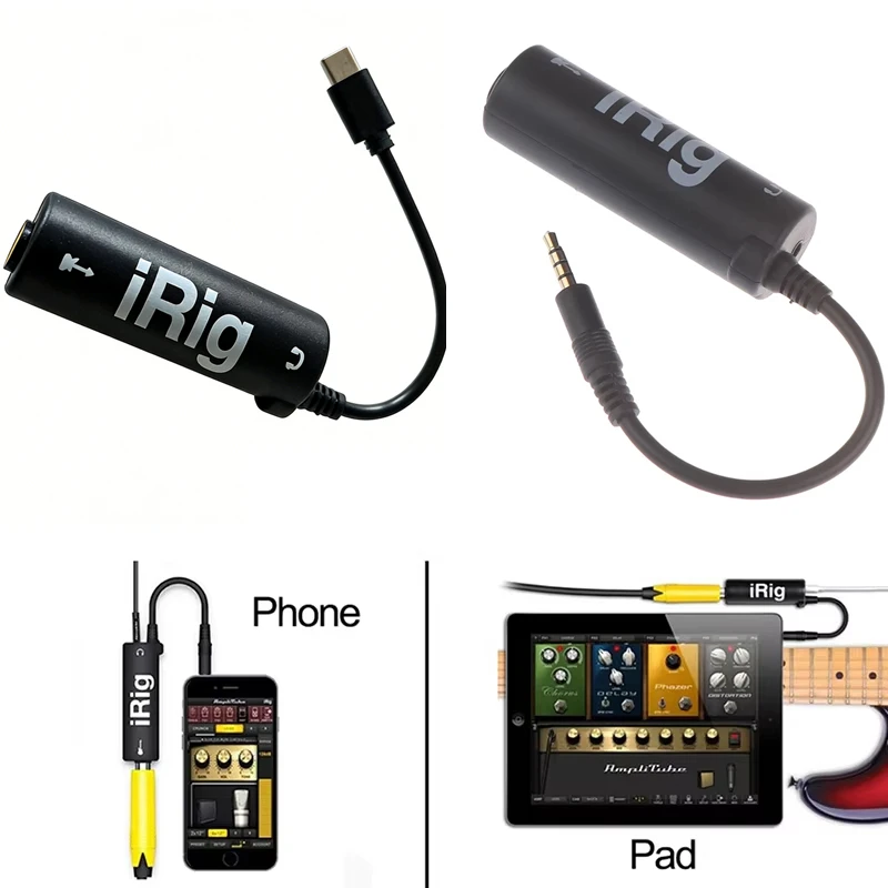 Gitarren-Interface I-Rig Konverter Ersatz-Gitarrenadapter für Smartphone Gitarren-Audio-Interface Gitarren-Tuner Gitarren-Line-Irig-Konverter Image