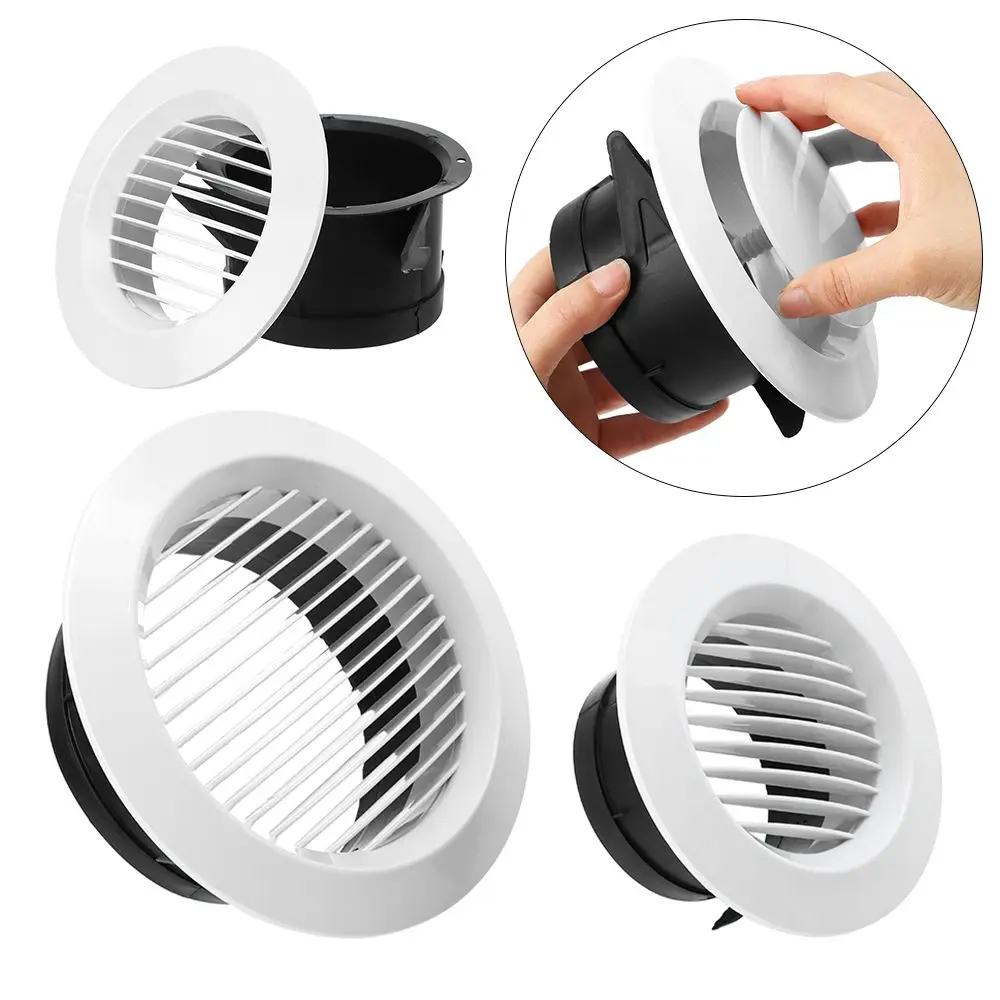 Verschiedene Formen Air Vent Extract Ventil Grille Luft Zirkulation Lüftungsschlitze Abdeckung 100/150mm Runde Kanal Belüftung Abdeckung Zubehör Image