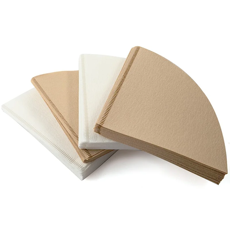 YRP 60 V Kaffeefilter, Papierzählung, Einweg-Koffelfilter, natürlicher kegelförmiger, ungebleichter Filter für V&60 Kaffeetropfer Image