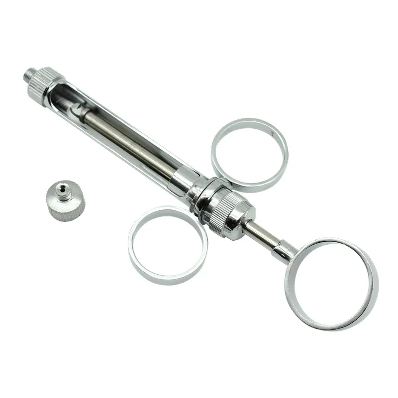 1PCS Dental Anästhesie Ansaugspritze Saugspritze Edelstahl Zahnmedizin Chirurgische Instrument Image