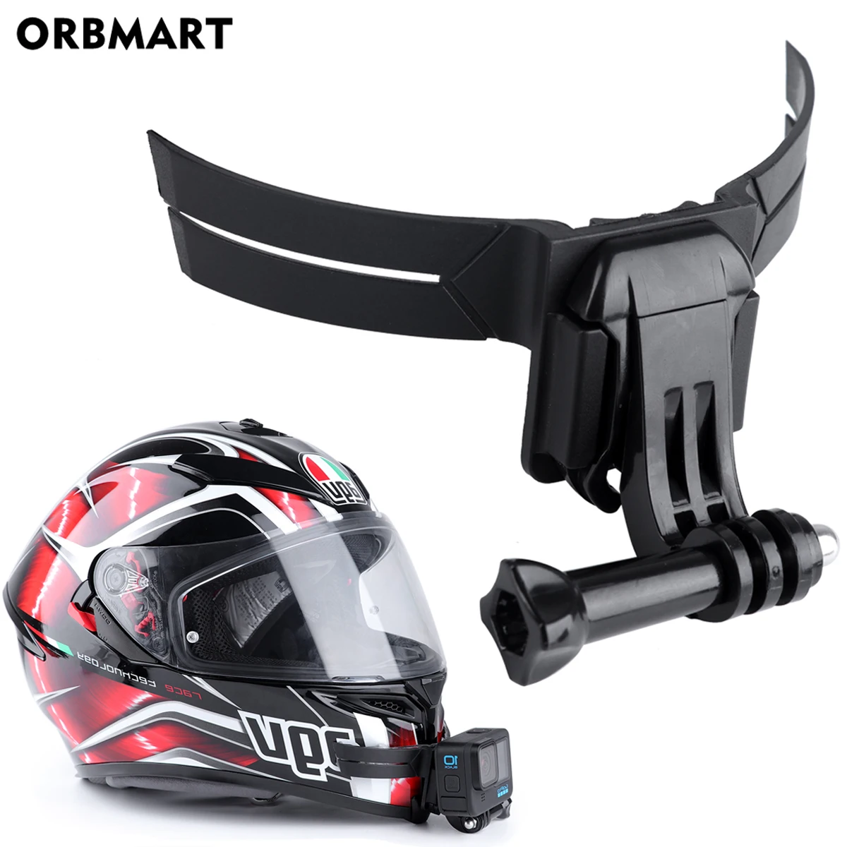 Motorradhelm Kinnständer Halterung für GoPro Hero 7 8 9 10 11 Schwarz Vollgesichtshalter für Yi DJI Action Kamera Zubehör Image