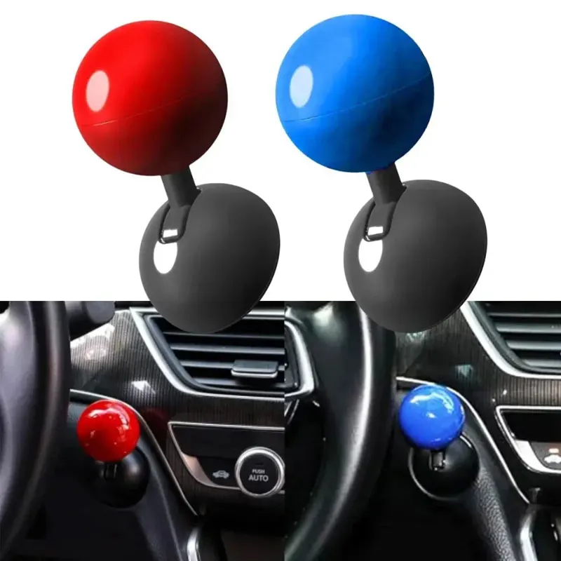 Neue Auto Start Taste Push Start Auto Zündung Taste Abdeckung Automotive One-Touch-Taste Rocker Auto Motor Push Start stop Hebel Image