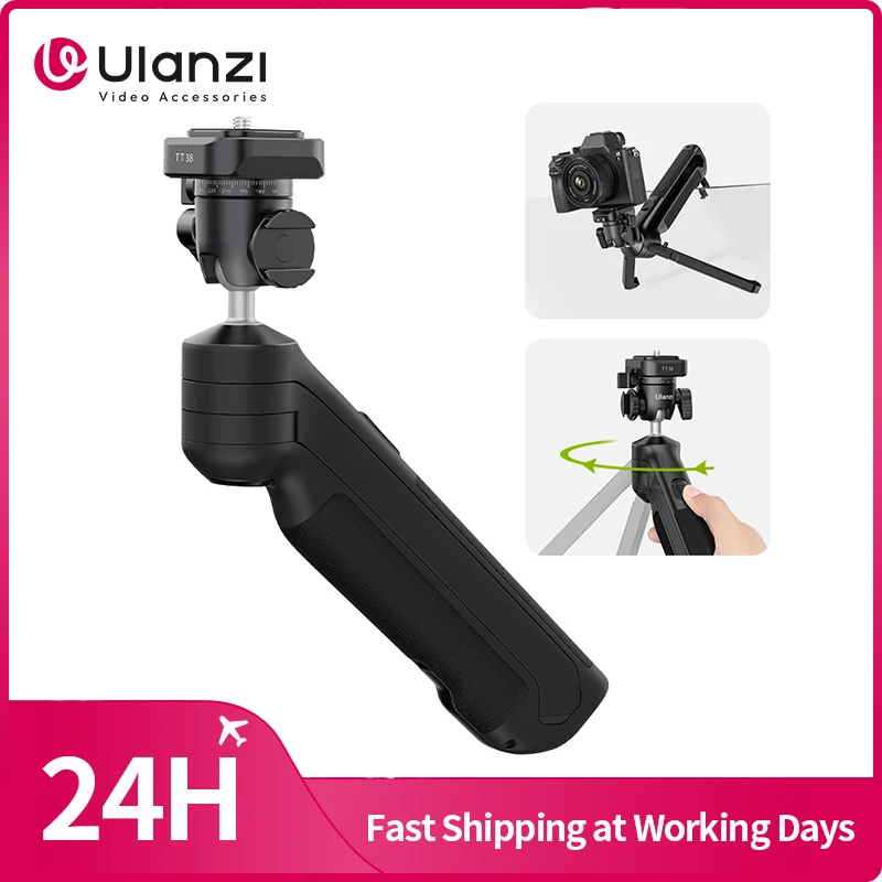 Ulanzi TT38 One-Click Quick Release Stativ Uka Stativ Top Griff für Kamera Netting Halterung mit einem versteckten Haken 180 ° Neigung Image