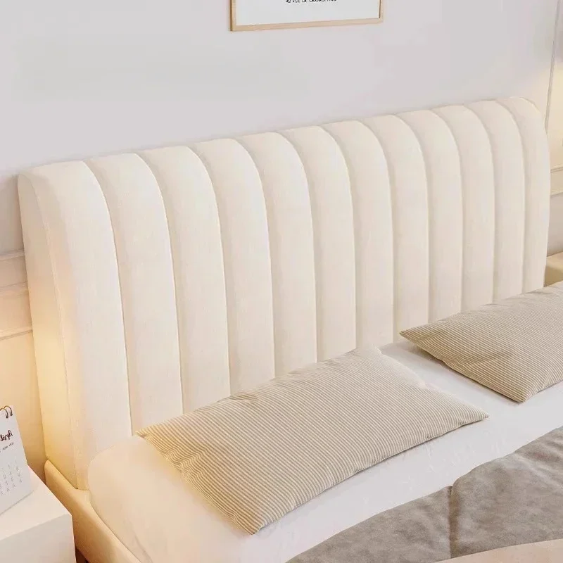 Bett-Kopfteil-Abdeckung, luxuriös, weich, dicker Samt, All-Inclusive, einfarbig, Nachttisch, Bett, Rückenlehne, Staubschutz, Zuhause, Zimmer, Bett