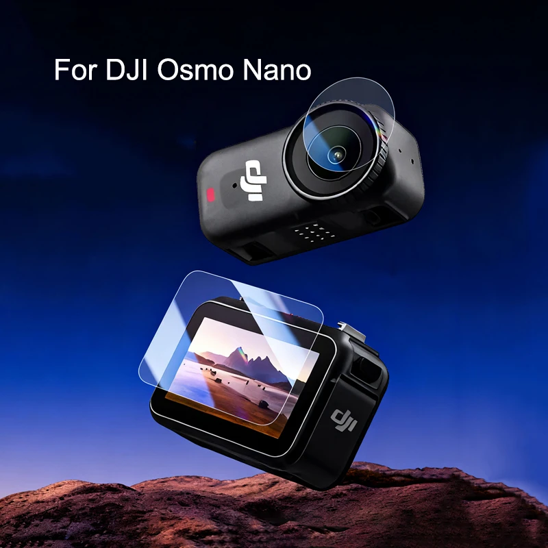 Displayschutzfolie aus gehärtetem Glas für DJI OSMO Nano + HD-Linse, weiche Displayschutzfolie für DJI Osmo Nano-Zubehör Image