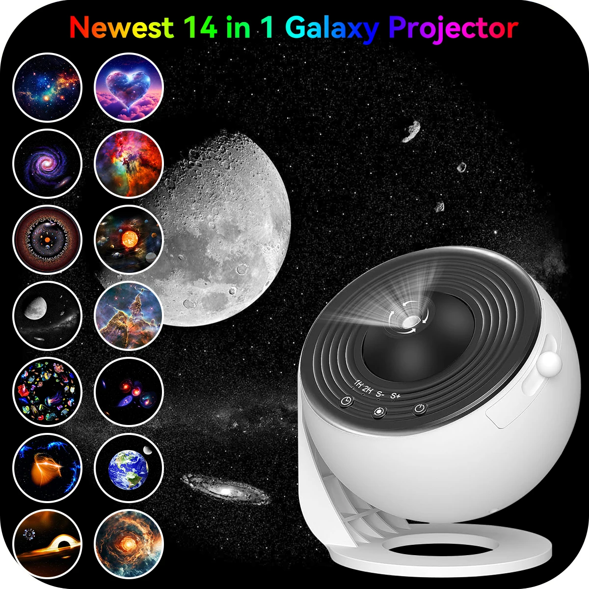 Sternenhimmel-Projektor, Nachtlicht, Planetarium, Galaxie-Projektor, PRO-Lampe, Timer, Nebel, Nachtlicht für Schlafzimmer, Geschenk, Zuhause, Party