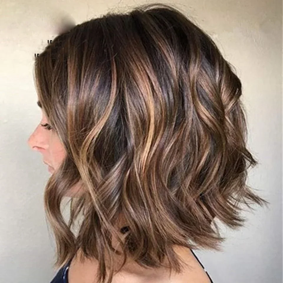 Weiches langes Highlight Ombre braun 28 Zoll Welle 5x5 Seiden basis jüdische Echthaar Perücke Baby Haar HD Spitze europäisches Haar vor gezupft Image
