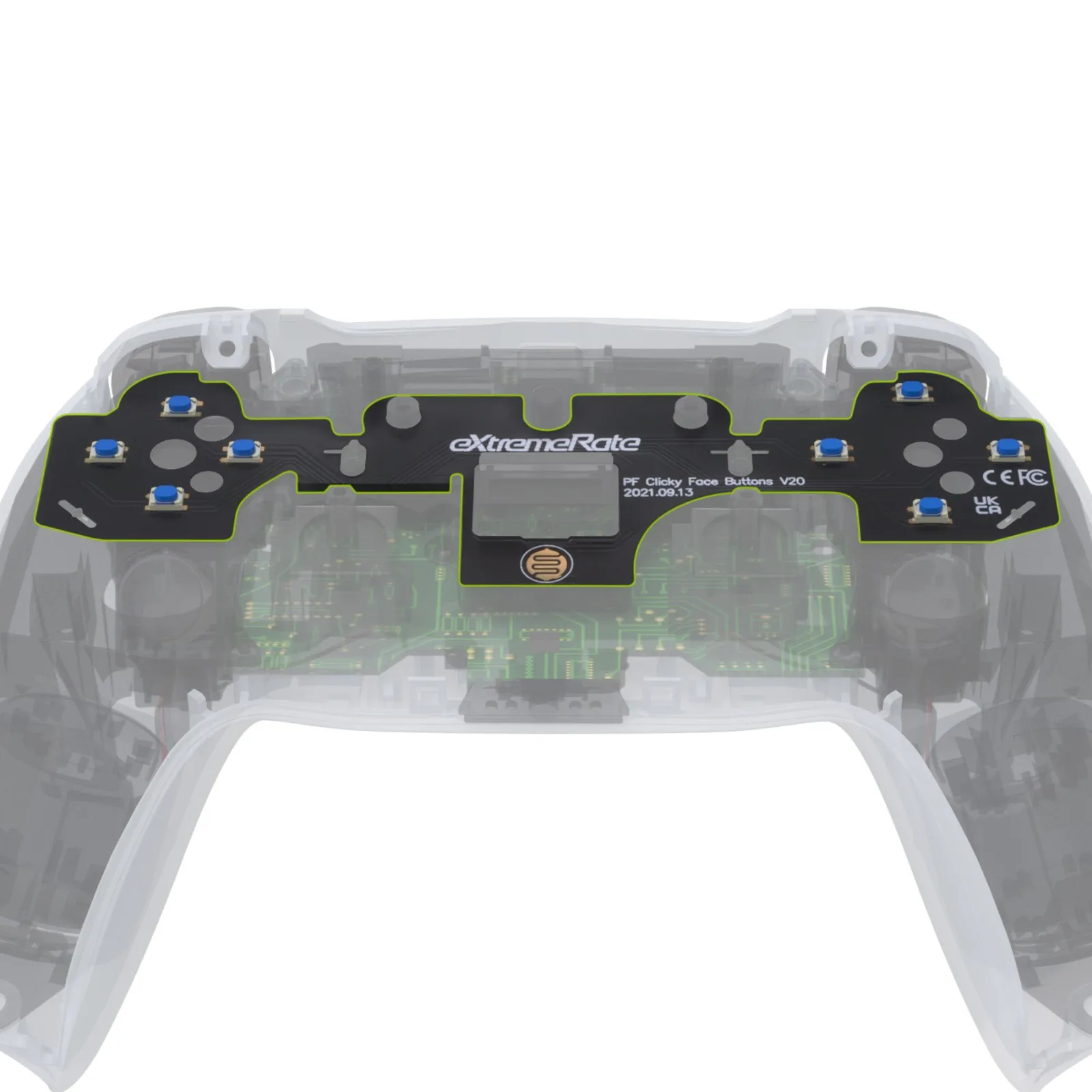 eXtremeRate Face Clicky Kit V2, benutzerdefinierte taktile Dpad-Action-Tasten, Maus-Klick-Kit für PS5-Controller BDM-010 und BDM-020 Image