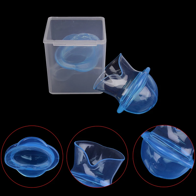 Blaue Anti-Schnarch-Zunge, weiches, transparentes medizinisches Silikon, Schlafapnoe, Nachtschutz, Anti-Schnarch-Gerät, stoppt Schnarch-Zungenhalter Image