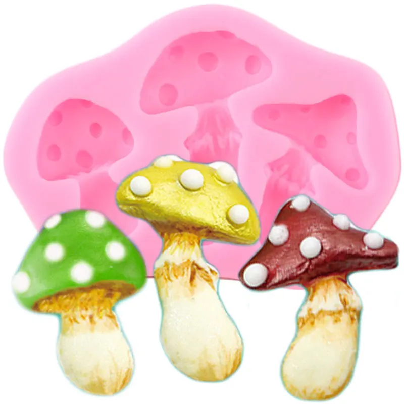 Pilz Form Silikon Form Candy Ton Harz Mould Cupcake Topper Fondant Formen Kuchen Dekorieren Werkzeuge Schokolade Gumpaste Formen Image