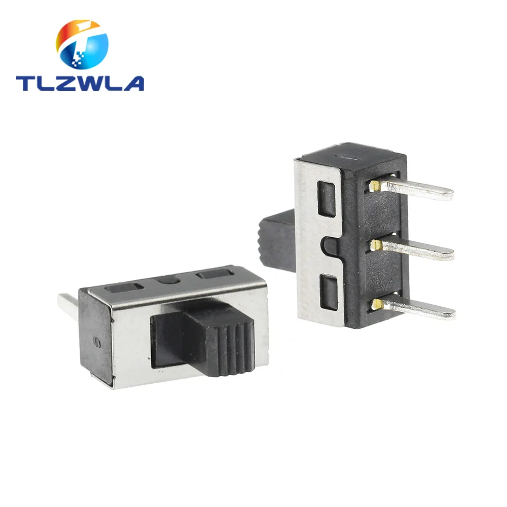 10PCS SS12D10 SS12D11 Kippschalter 3Pins Gerade Füße 1P2T Griff Hohe 5mm Abstand Von 4,7mm 3A 250V SS12D10G5 Image