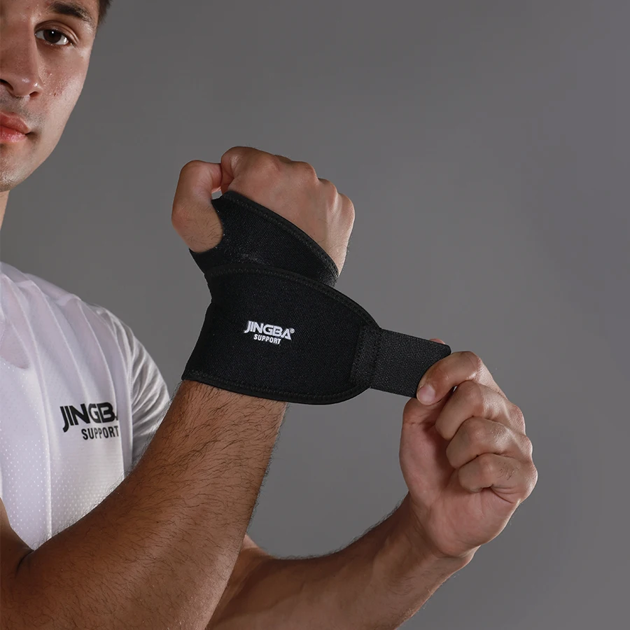 1-teilige atmungsaktive, verstellbare Handgelenkstützbügel aus Neopren für Gewichtheben, Kettlebell Image