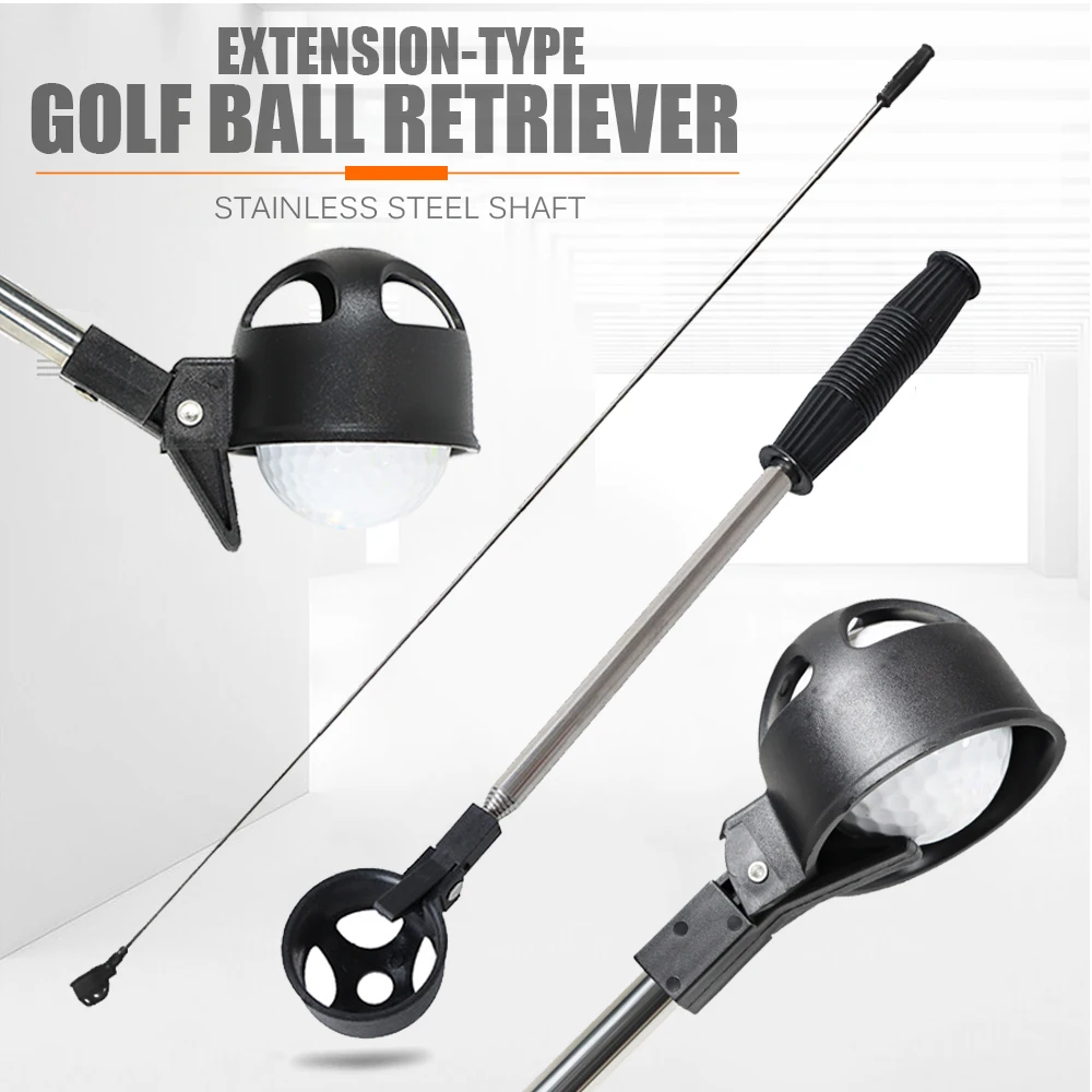 Verlängerungstyp Golf Ball Retriever Edelstahl Schaft Teleskopstange Golf Outdoor Sport Zubehör Tragbares Pick Up Tool Image