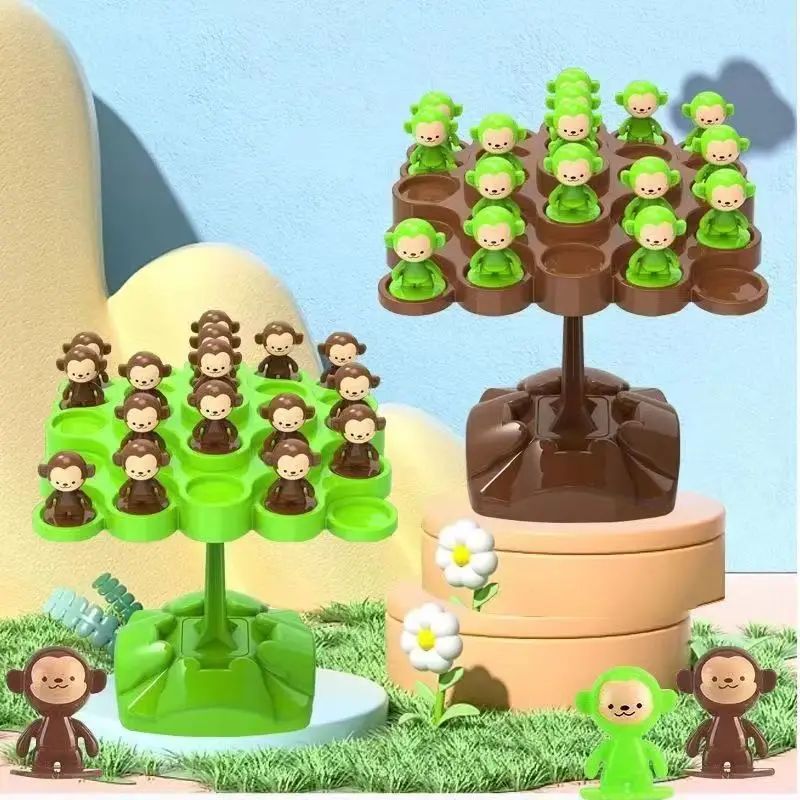 Monkey Balance Tree Focus Balance Training Kinderspielzeug Klappmusik Serie Eltern-Kind Interaktives Brettspiel Image