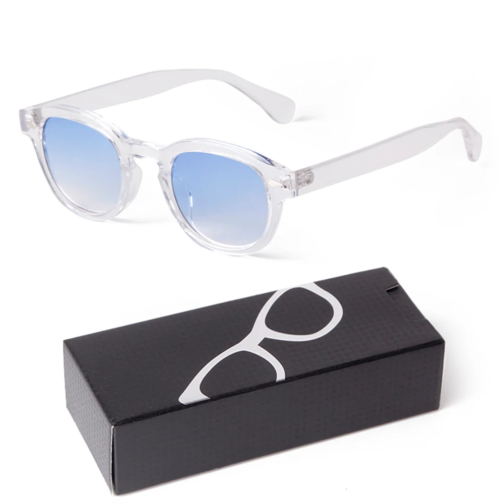 Mode Farbverlauf Blau Kleine Runde Sonnenbrille für Frauen Männer Marke Designer Vintage Schildkröte Quadrat Sonnenbrille Lunettes De Soleil Image
