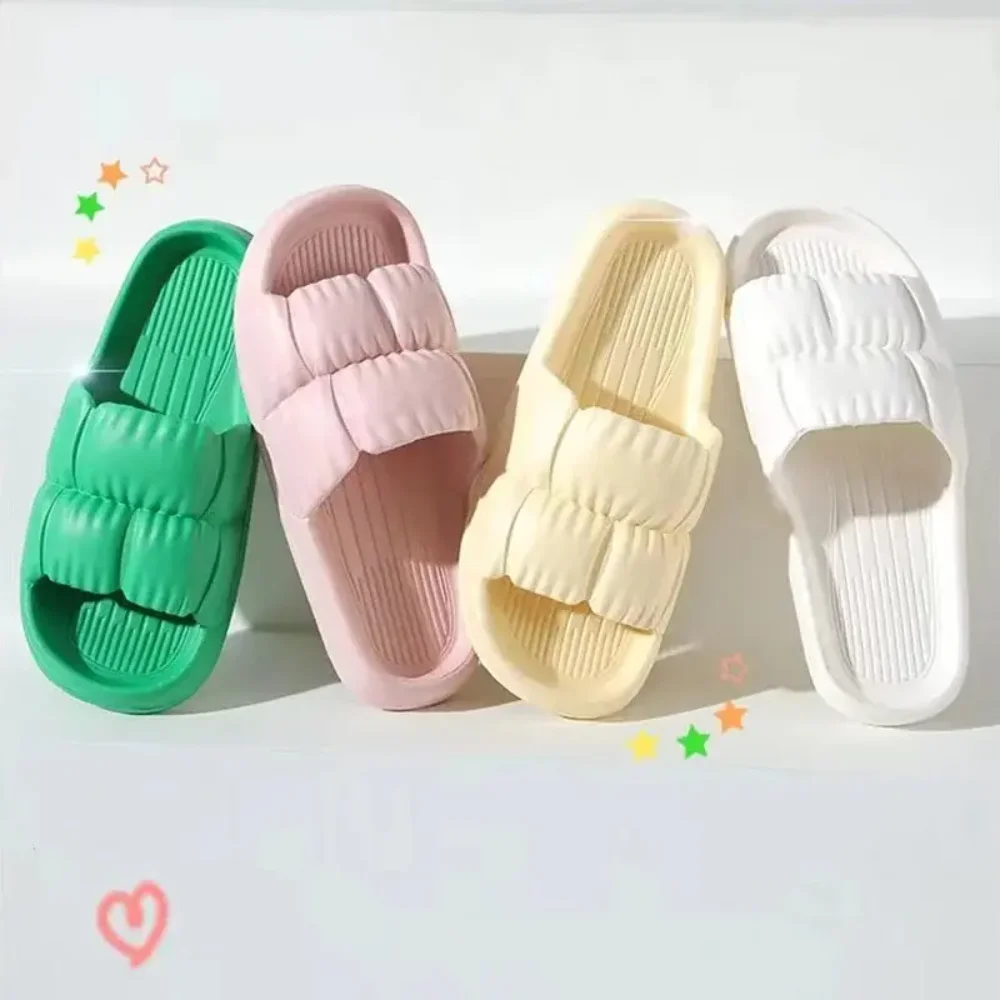 Weiche EVA-Hausschuhe, rutschfeste Haus- und Badesandalen, bequeme, leichte Sommerschuhe, süße Unisex-Schuhe, langlebig und gemütlich