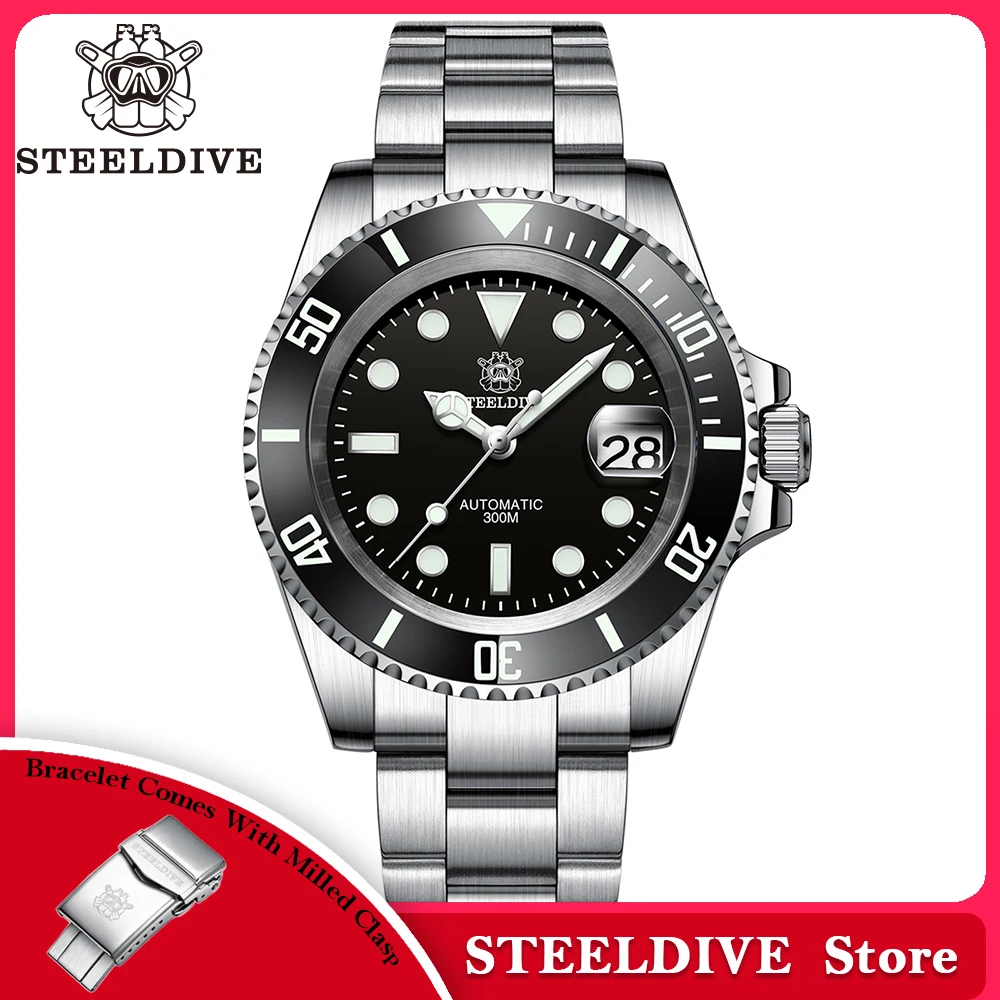 SD1953 Steeldive Marke 2022 Männer Mechanische Armbanduhr 41mm Edelstahl Männer Uhr NH35 Saphirglas Männer Uhren Image