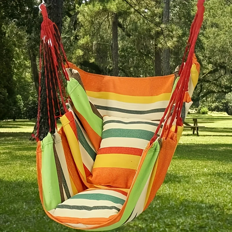 Outdoor Neue Schaukel Hängematte Stuhl Leinwand Freizeit Stuhl Kein Kissen Oder Kissen Schlafsaal Hängematte Schaukel Schaukel Stuhl (Mit Lagerung Tasche