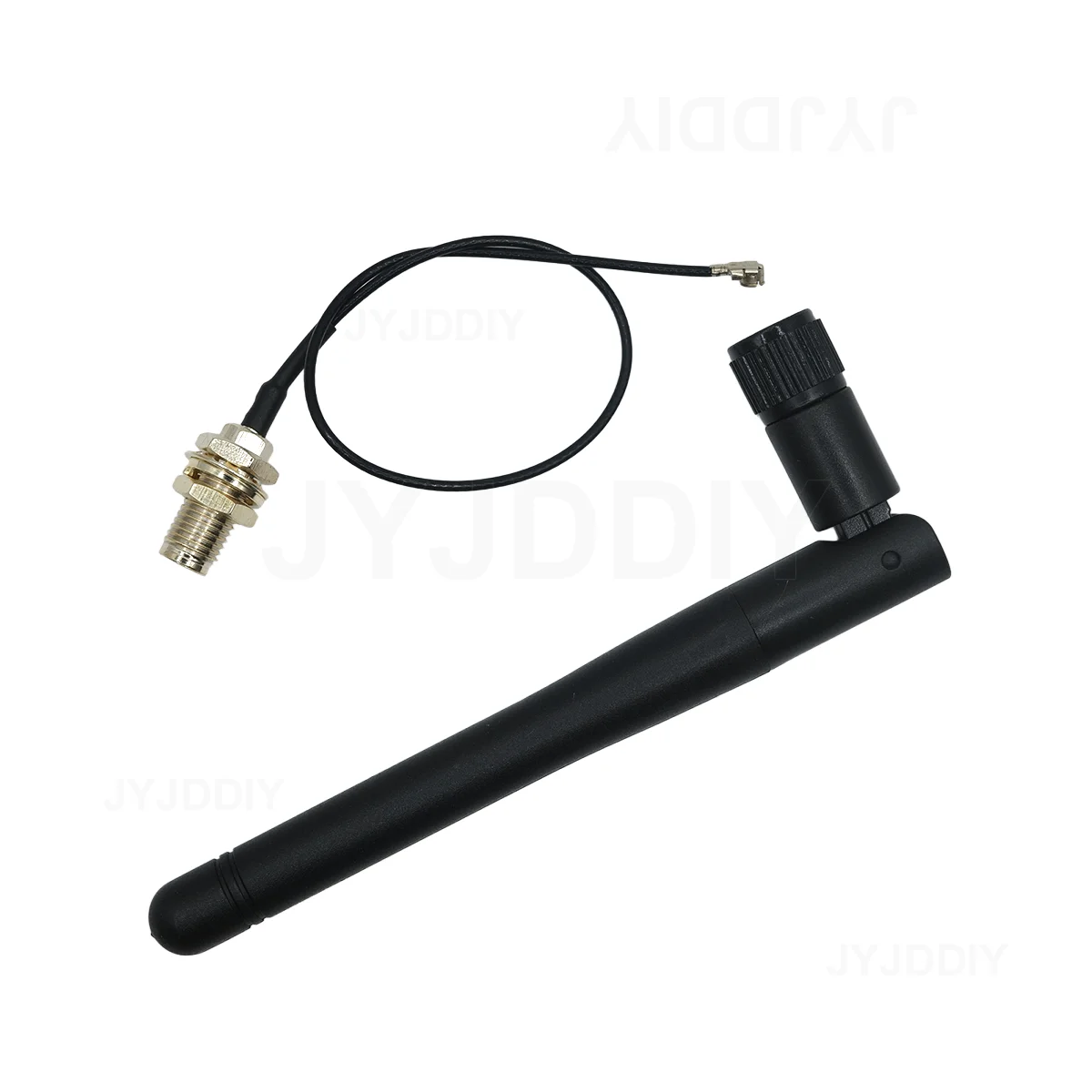 2,4GHz 3dBi WLAN 2,4g Antenne RP-SMA Stecker für WLAN-Router + 17cm PCI U.FL IPX zu RP SMA Stecker Pigtail-Kabel ESP8266 ESP32 Image