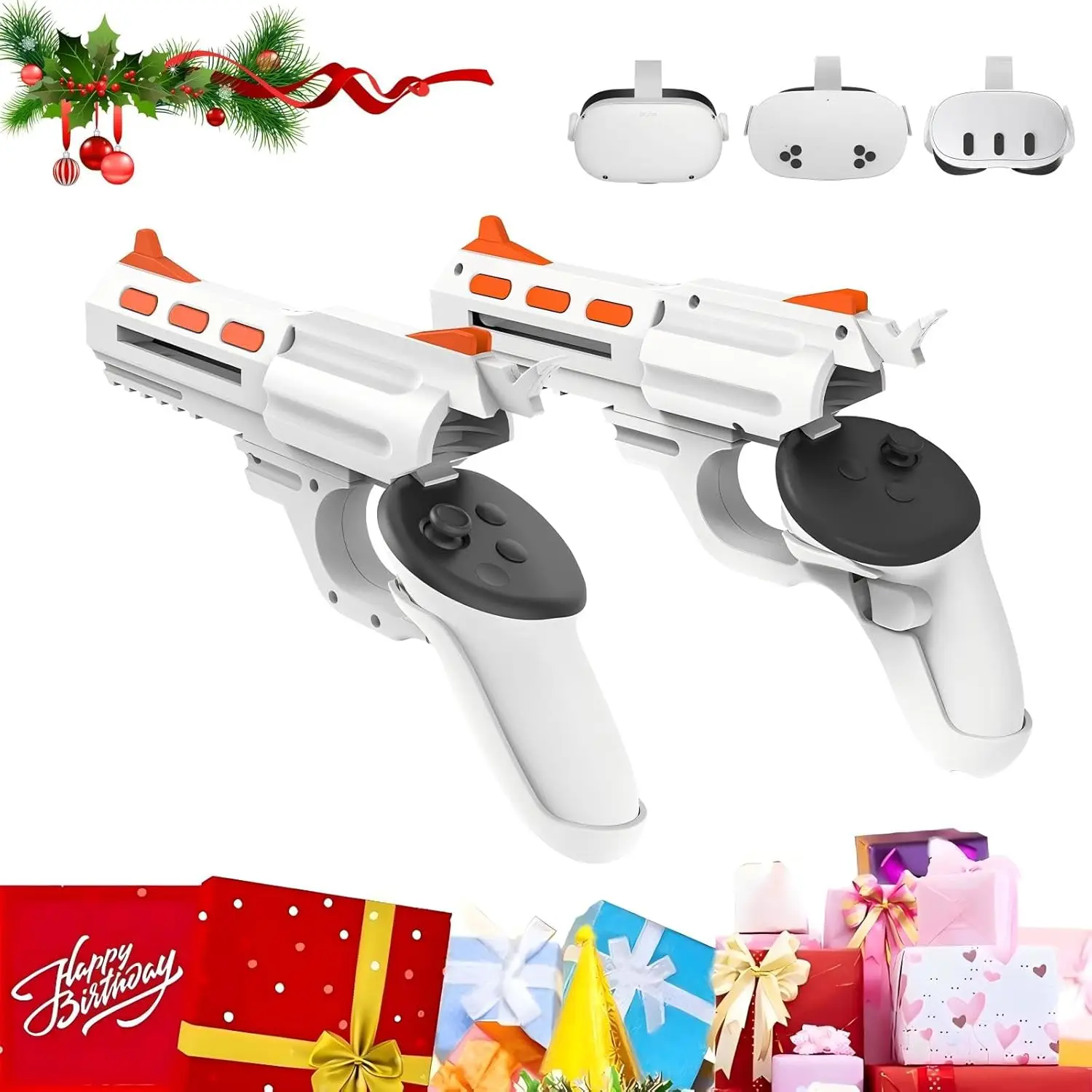 Verbessern Sie das FPS-Spielerlebnis. VR-Griffbefestigung für Meta Quest 2/3/3s, VR-Zubehör für Quest 2, Gunstock-Griff für Quest 3/3s Image