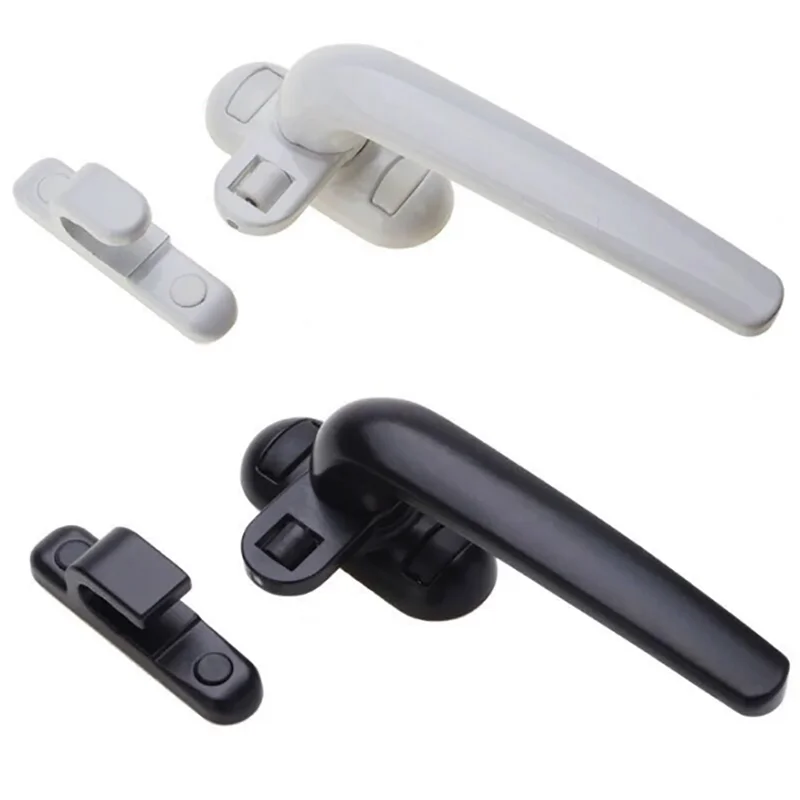 Flügel Fenster Aluminium Legierung Links/Rechts Hand Locking Griffe Griffe Solide Fenster Griff Tür und Fenster Lock Schwarz, weiß Image