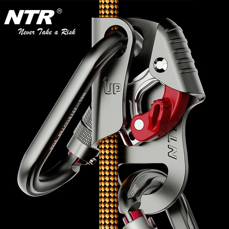 Outdoor Klettern Brust Ascender Anti Fallen Schutz Getriebe Faltbare Trigger Bergsteigen Ausrüstung Image
